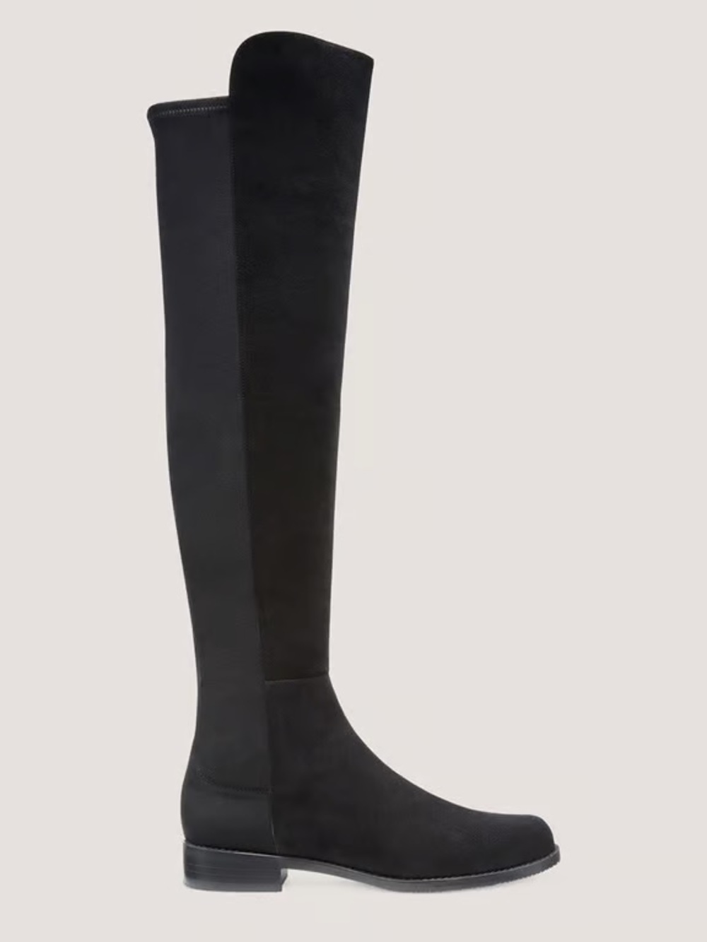 Stuart Weitzman Black Over-The-Knee Suede Boots 5050 boot